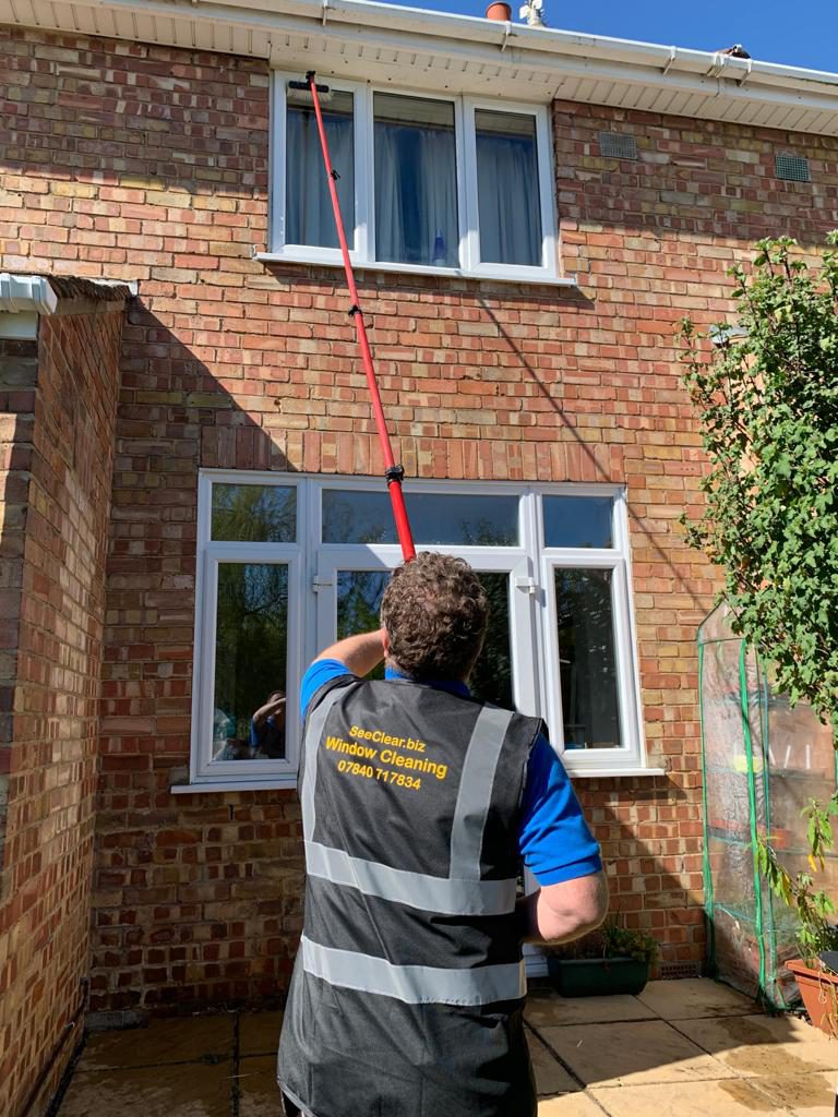 Jeremy cleaning first floor